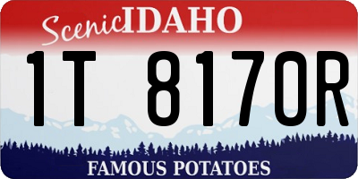 ID license plate 1T8170R