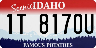 ID license plate 1T8170U