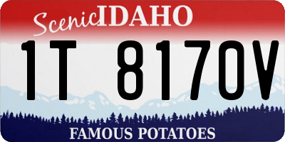ID license plate 1T8170V