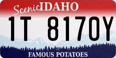 ID license plate 1T8170Y