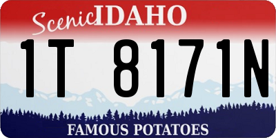 ID license plate 1T8171N