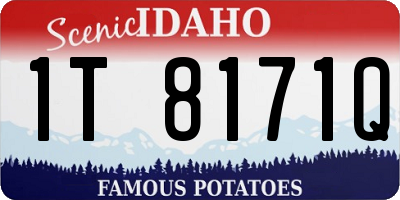 ID license plate 1T8171Q