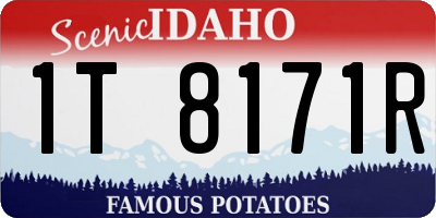 ID license plate 1T8171R