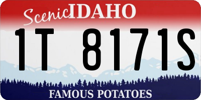 ID license plate 1T8171S