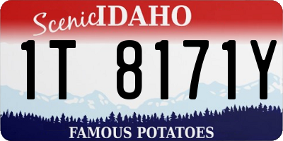 ID license plate 1T8171Y