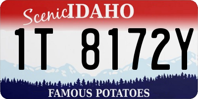 ID license plate 1T8172Y