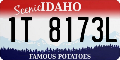 ID license plate 1T8173L