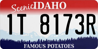 ID license plate 1T8173R