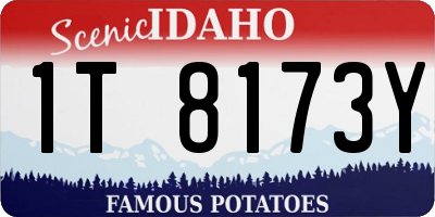 ID license plate 1T8173Y