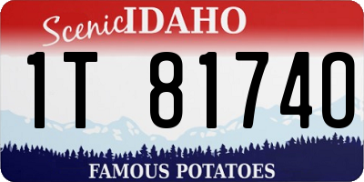 ID license plate 1T8174O
