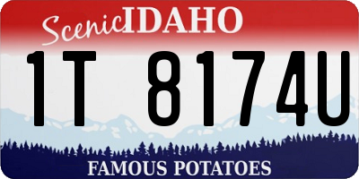 ID license plate 1T8174U