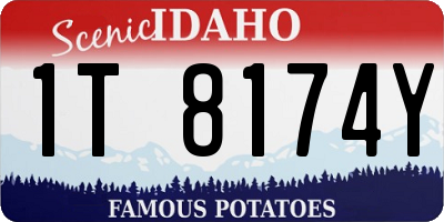 ID license plate 1T8174Y