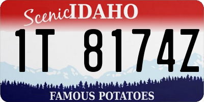 ID license plate 1T8174Z