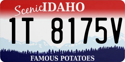 ID license plate 1T8175V