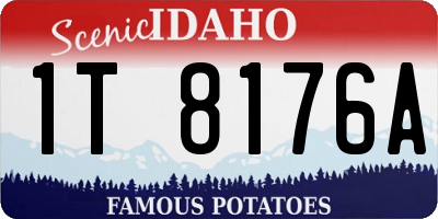 ID license plate 1T8176A
