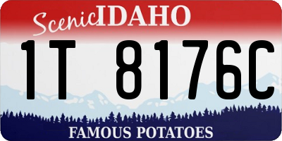 ID license plate 1T8176C