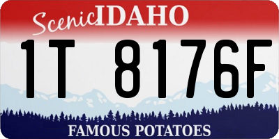 ID license plate 1T8176F