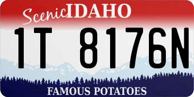 ID license plate 1T8176N