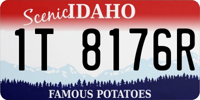ID license plate 1T8176R