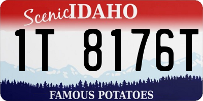 ID license plate 1T8176T