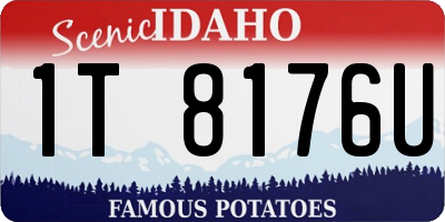 ID license plate 1T8176U