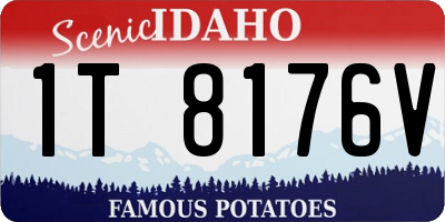 ID license plate 1T8176V