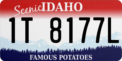 ID license plate 1T8177L