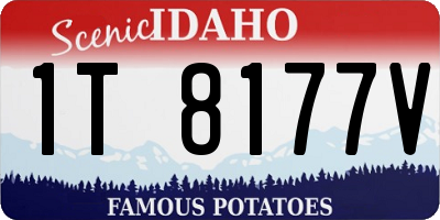 ID license plate 1T8177V