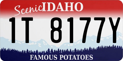 ID license plate 1T8177Y
