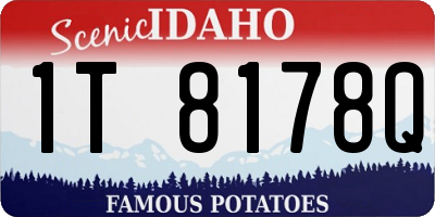 ID license plate 1T8178Q