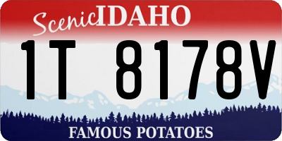 ID license plate 1T8178V