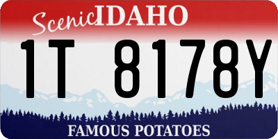 ID license plate 1T8178Y