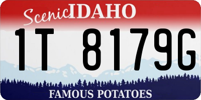 ID license plate 1T8179G