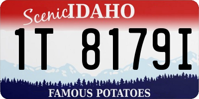 ID license plate 1T8179I