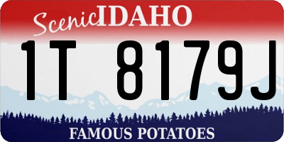 ID license plate 1T8179J