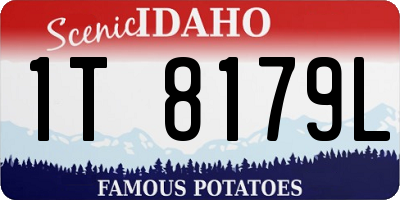 ID license plate 1T8179L