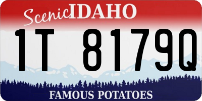 ID license plate 1T8179Q