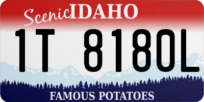 ID license plate 1T8180L
