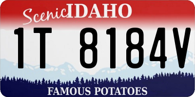 ID license plate 1T8184V