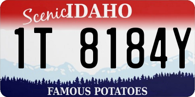 ID license plate 1T8184Y