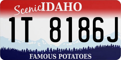 ID license plate 1T8186J