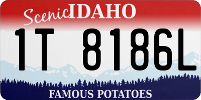 ID license plate 1T8186L