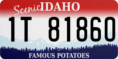 ID license plate 1T8186O