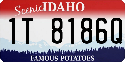 ID license plate 1T8186Q