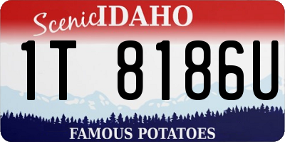 ID license plate 1T8186U