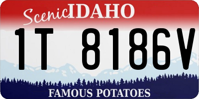 ID license plate 1T8186V
