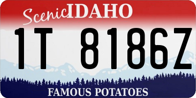 ID license plate 1T8186Z