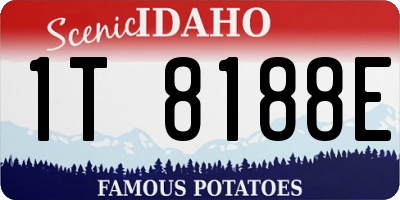ID license plate 1T8188E