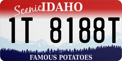ID license plate 1T8188T