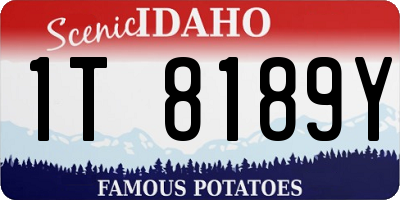 ID license plate 1T8189Y
